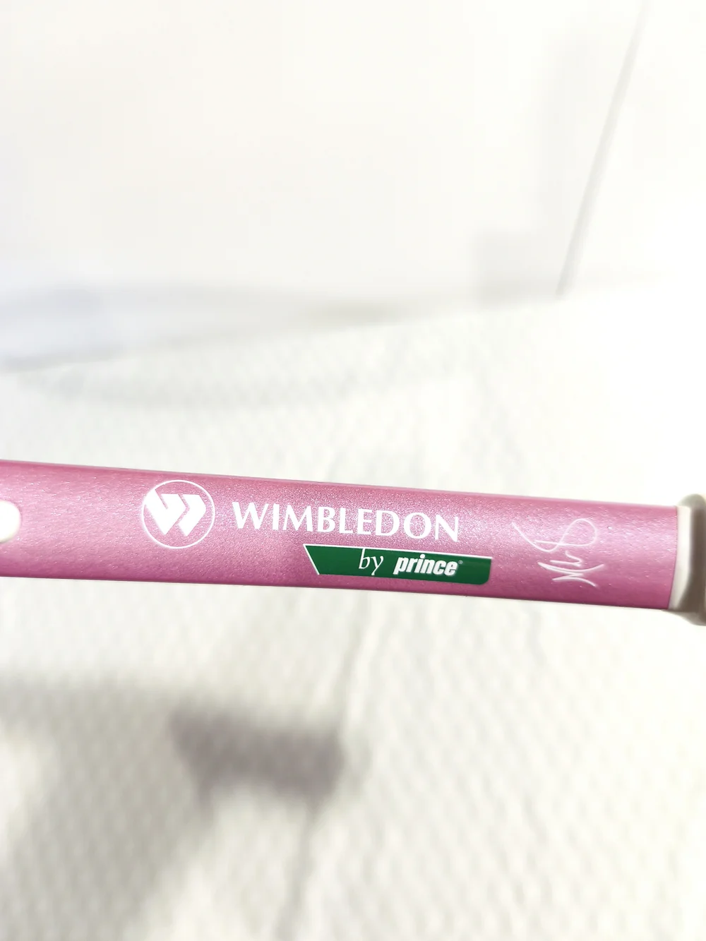Pink Tennis Racket with White Grip - Picture 2 of 13